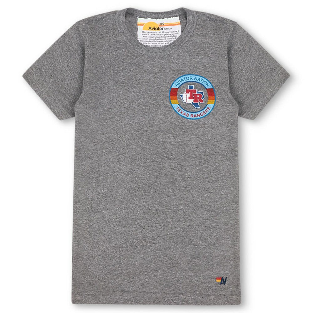 Texas Rangers Aviator Nation x MLB Unisex Tri-Blend T-Shirt | MLB On Sale
