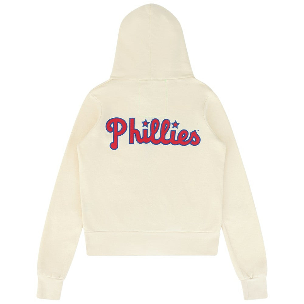 Philadelphia Phillies Aviator Nation x MLB Unisex Five-Stripe Tri-Blend Full-Zip Hoodie | MLB Outlet