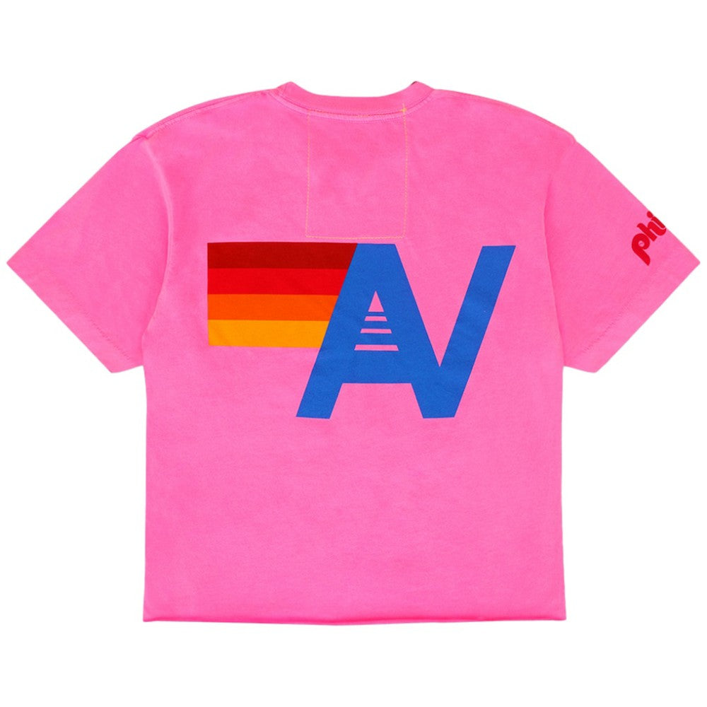 Philadelphia Phillies Aviator Nation x MLB Women's Cropped Boyfriend Tri-Blend T-Shirt | MLB Online