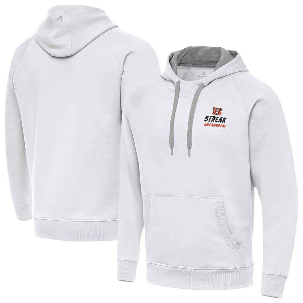 Cincinnati Bengals  Antigua Streak Victory Pullover Hoodie
