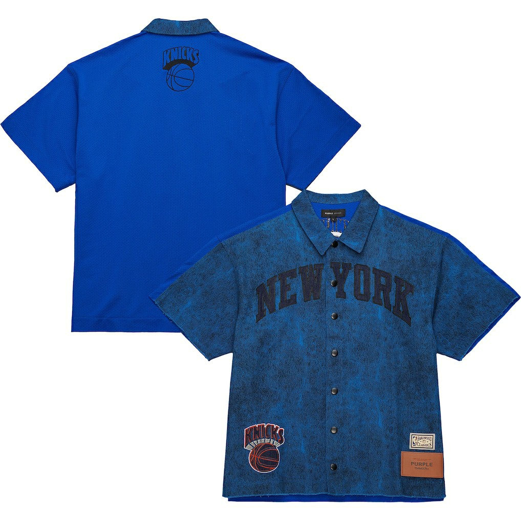 New York Knicks x Purple Brand Button-Up Shooting Shirt Online