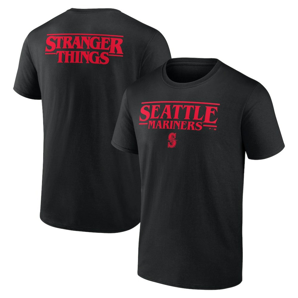 Seattle Mariners Stranger Things Logo Lockup T-Shirt | MLB Sale