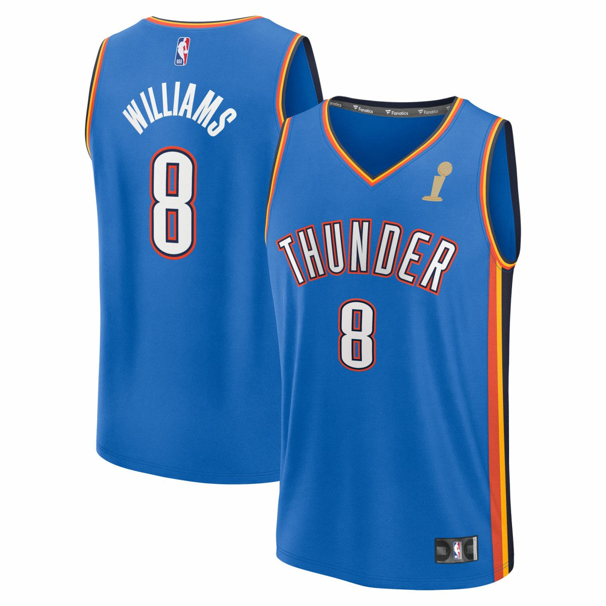 Jalen Williams Oklahoma City Thunder 2025 NBA Finals Champions Fast Break Replica Player Jersey Online