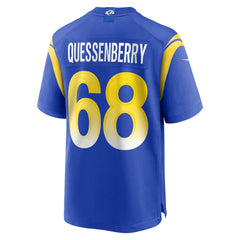Los Angeles Rams Nike David Quessenberry  Team Game Jersey
