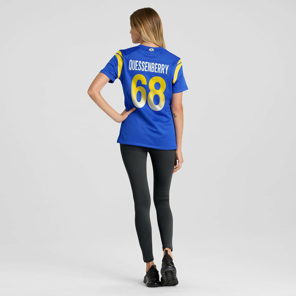 Los Angeles Rams Nike David Quessenberry  Women's Team Game Jersey