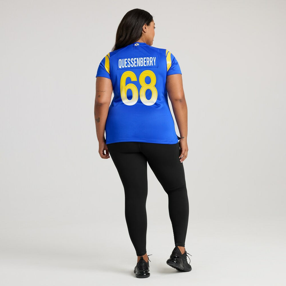 Los Angeles Rams Nike David Quessenberry  Women's Team Game Jersey