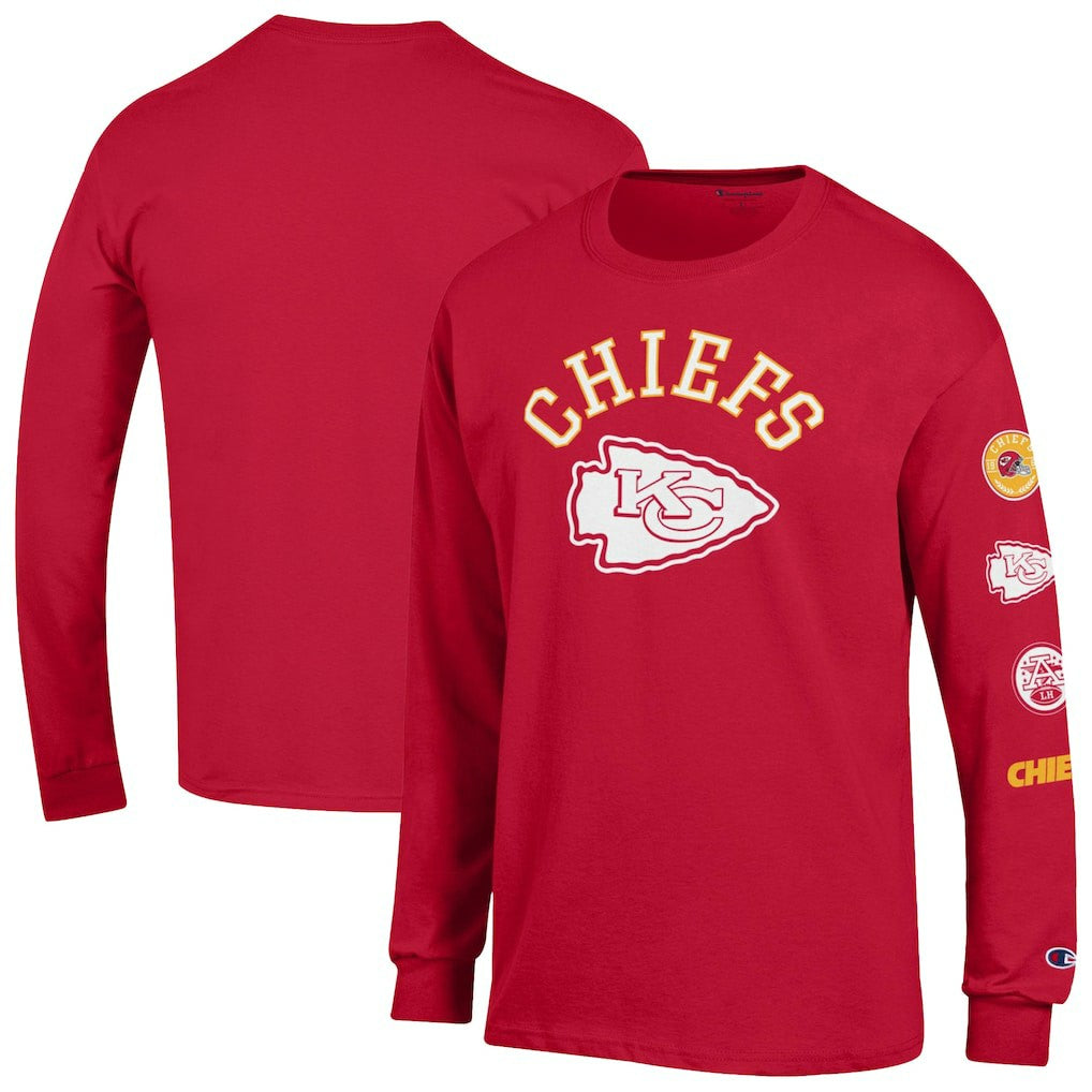 Kansas City Chiefs Champion Seal Long Sleeve T-Shirt