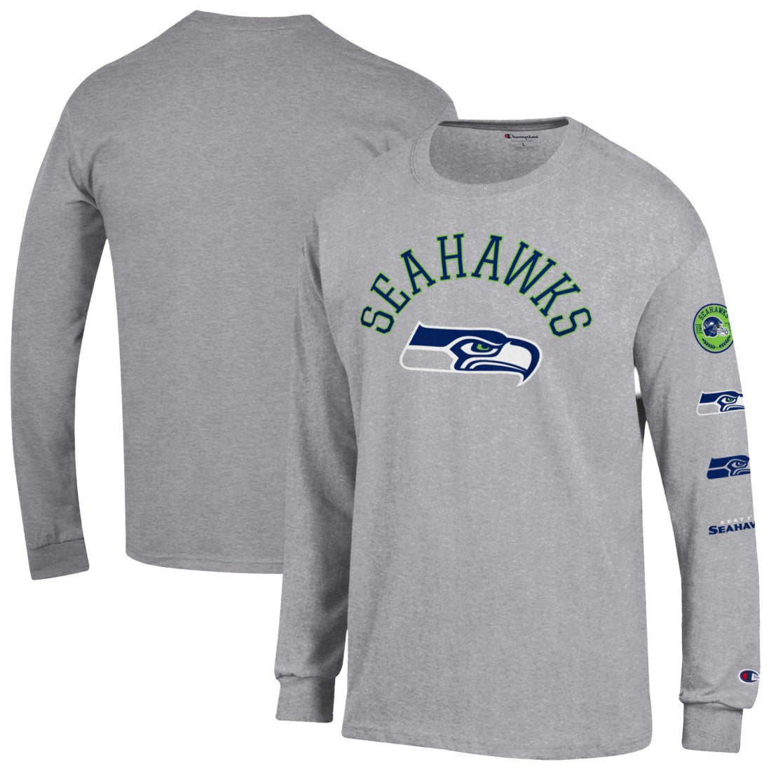 Seattle Seahawks Champion Seal Long Sleeve T-Shirt