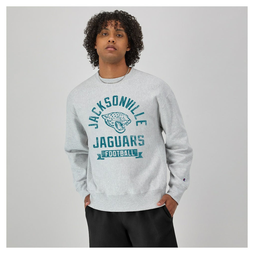 Jacksonville Jaguars Champion Reverse Weave Fleece Pullover Sweatshirt