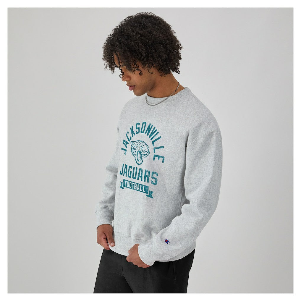 Jacksonville Jaguars Champion Reverse Weave Fleece Pullover Sweatshirt