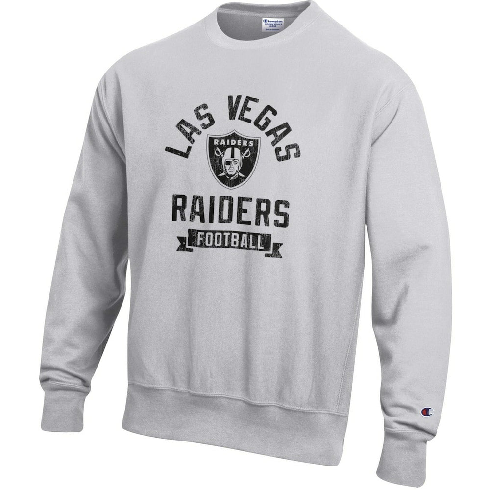 Las Vegas Raiders Champion Reverse Weave Fleece Pullover Sweatshirt