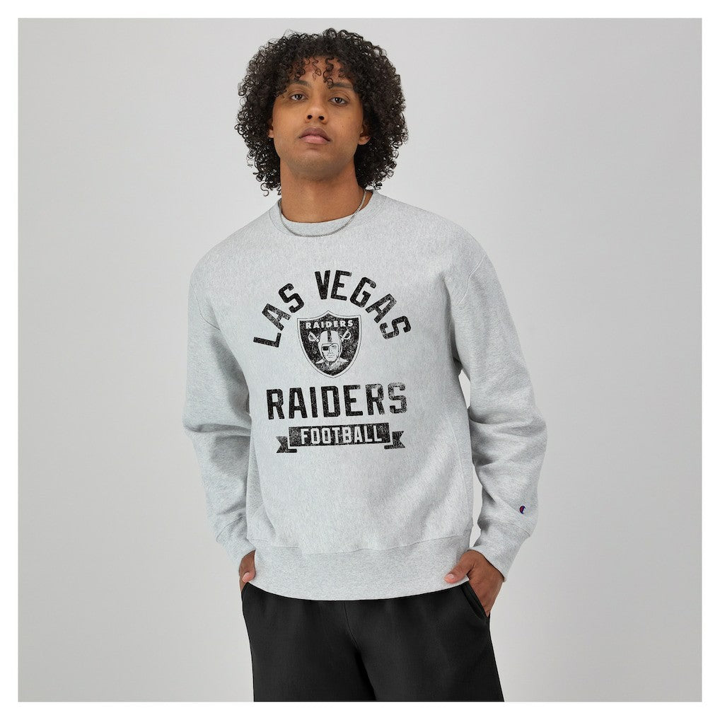 Las Vegas Raiders Champion Reverse Weave Fleece Pullover Sweatshirt