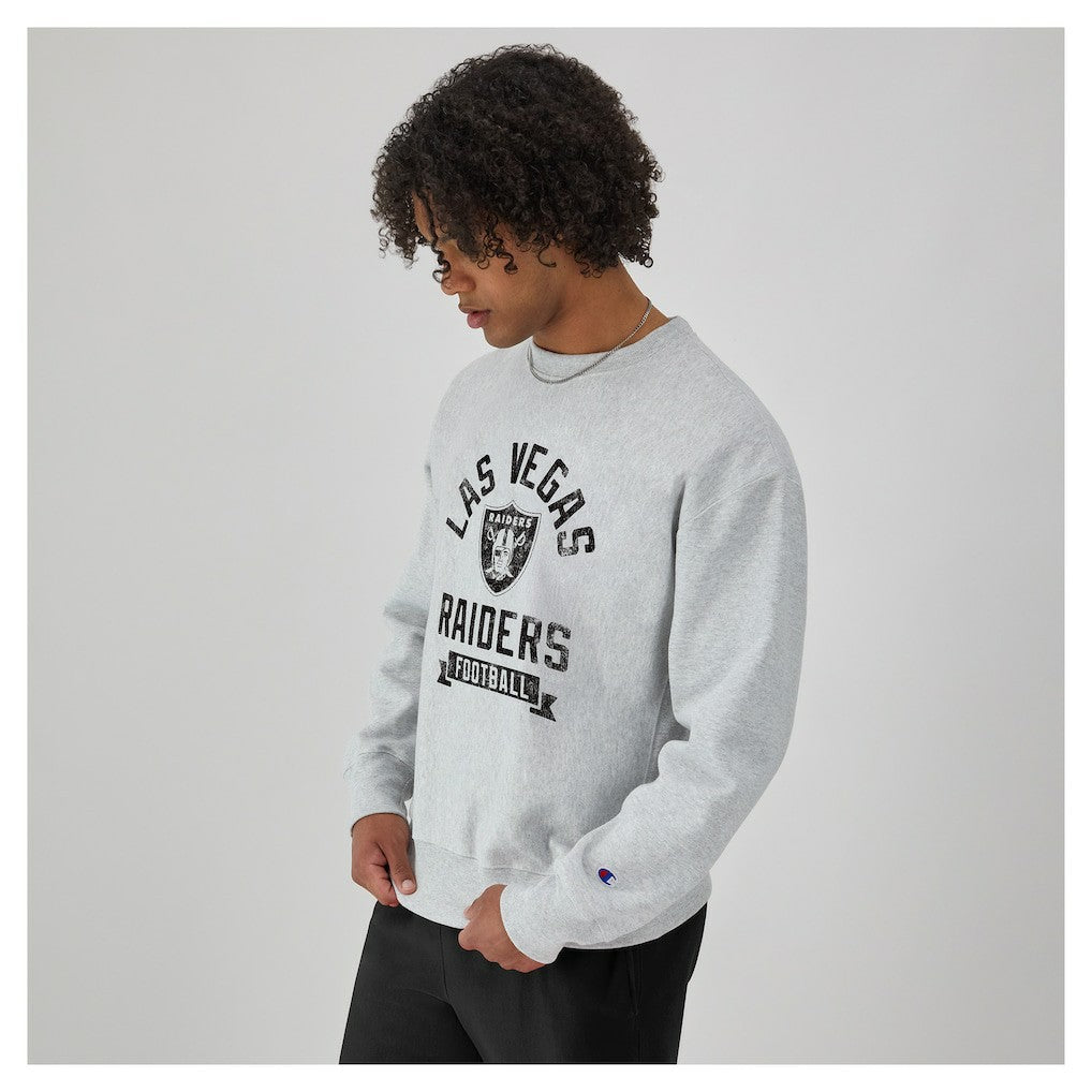 Las Vegas Raiders Champion Reverse Weave Fleece Pullover Sweatshirt