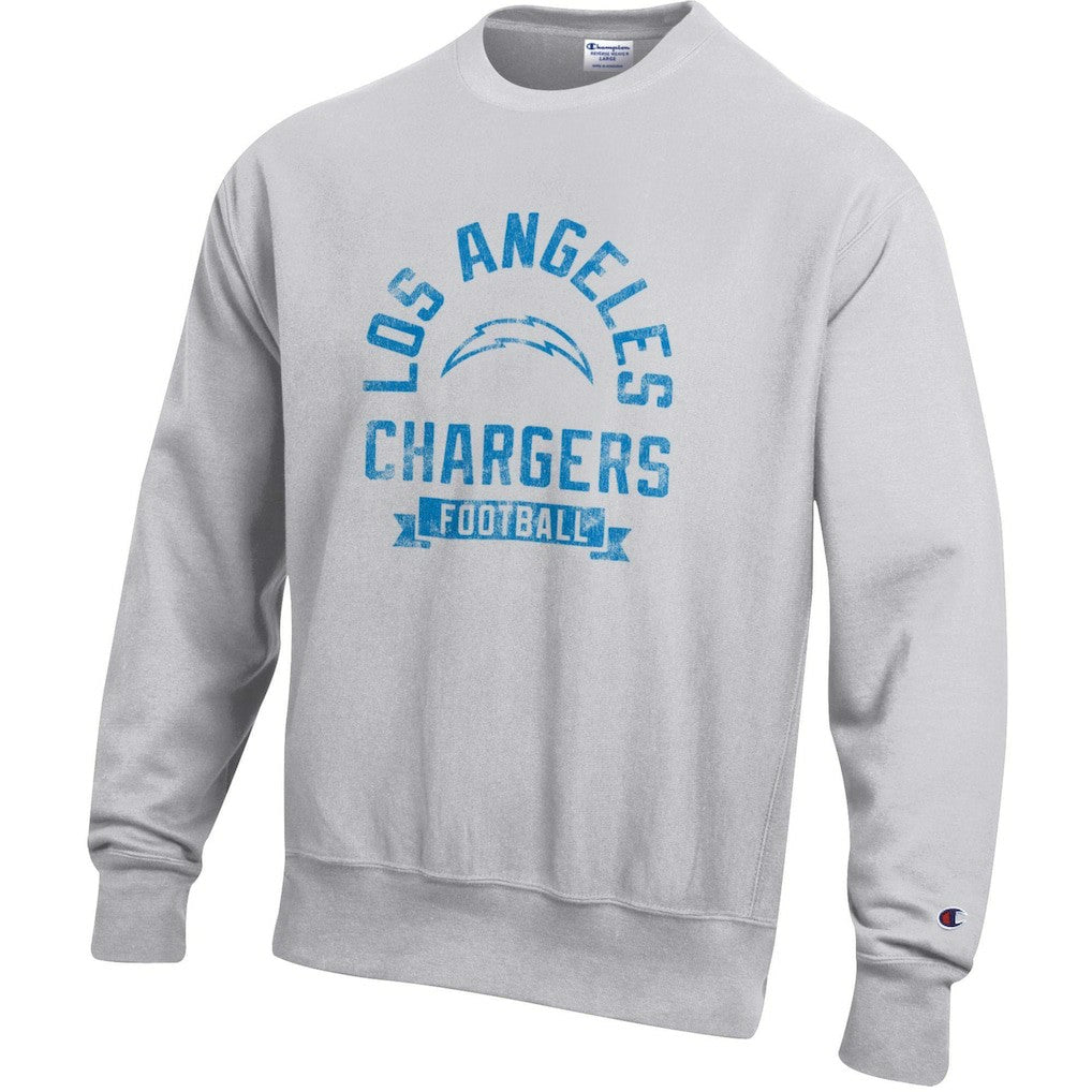 Los Angeles Chargers Champion Reverse Weave Fleece Pullover Sweatshirt