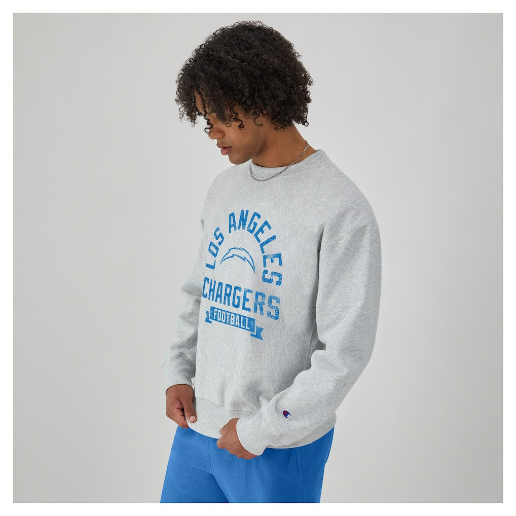 Los Angeles Chargers Champion Reverse Weave Fleece Pullover Sweatshirt