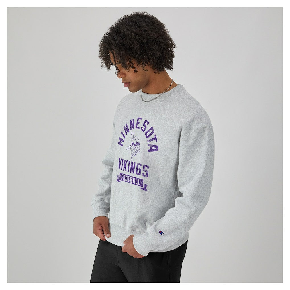 Minnesota Vikings Champion Reverse Weave Fleece Pullover Sweatshirt