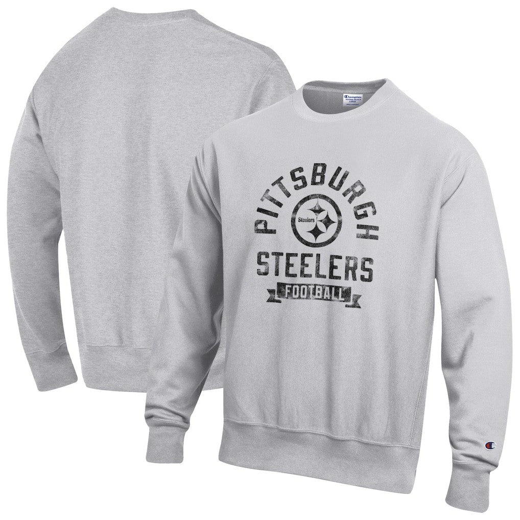 Pittsburgh Steelers Champion Reverse Weave Fleece Pullover Sweatshirt