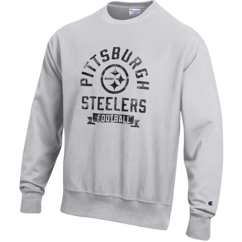 Pittsburgh Steelers Champion Reverse Weave Fleece Pullover Sweatshirt