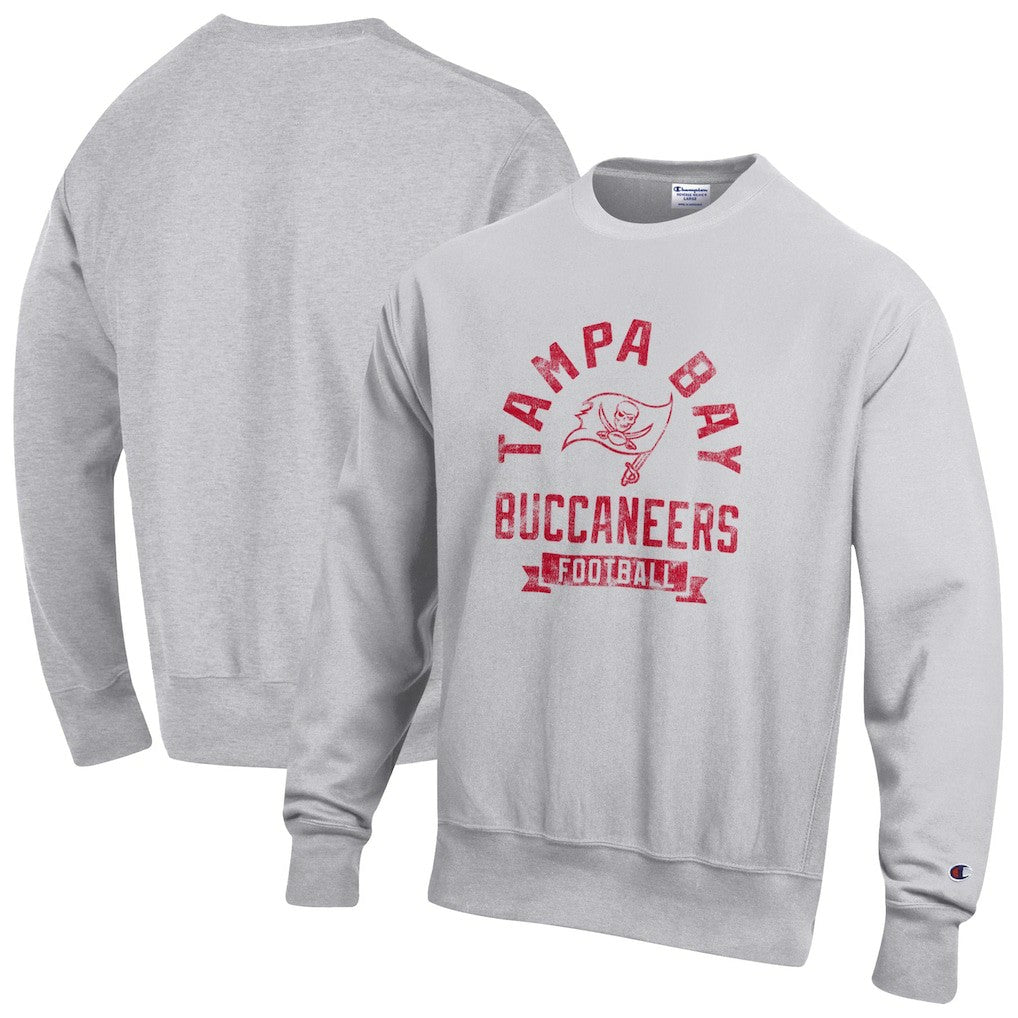 Tampa Bay Buccaneers Champion Reverse Weave Fleece Pullover Sweatshirt