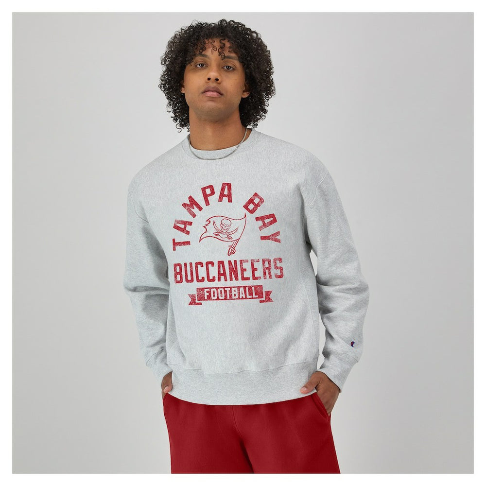 Tampa Bay Buccaneers Champion Reverse Weave Fleece Pullover Sweatshirt