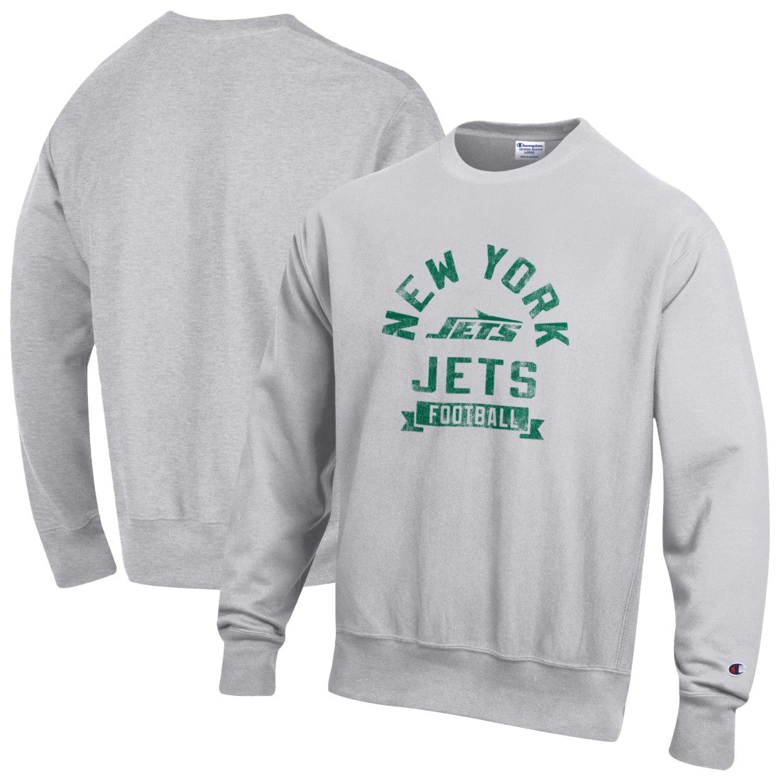 New York Jets Champion Reverse Weave Fleece Pullover Sweatshirt