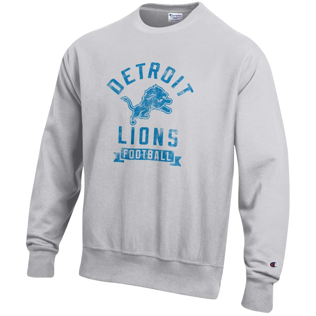 Detroit Lions Champion Reverse Weave Fleece Pullover Sweatshirt