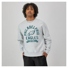 Philadelphia Eagles Champion Reverse Weave Fleece Pullover Sweatshirt
