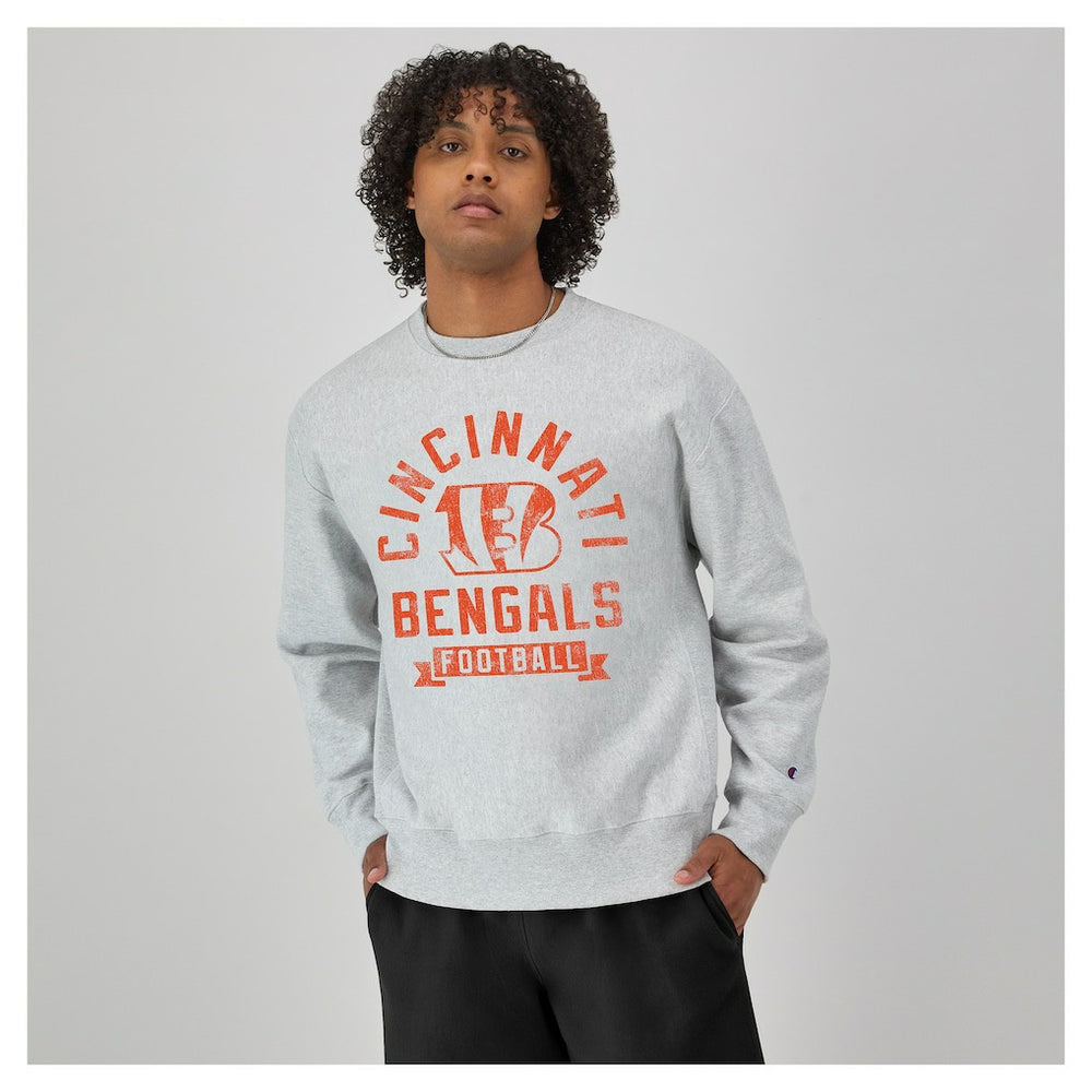 Cincinnati Bengals Champion Reverse Weave Fleece Pullover Sweatshirt