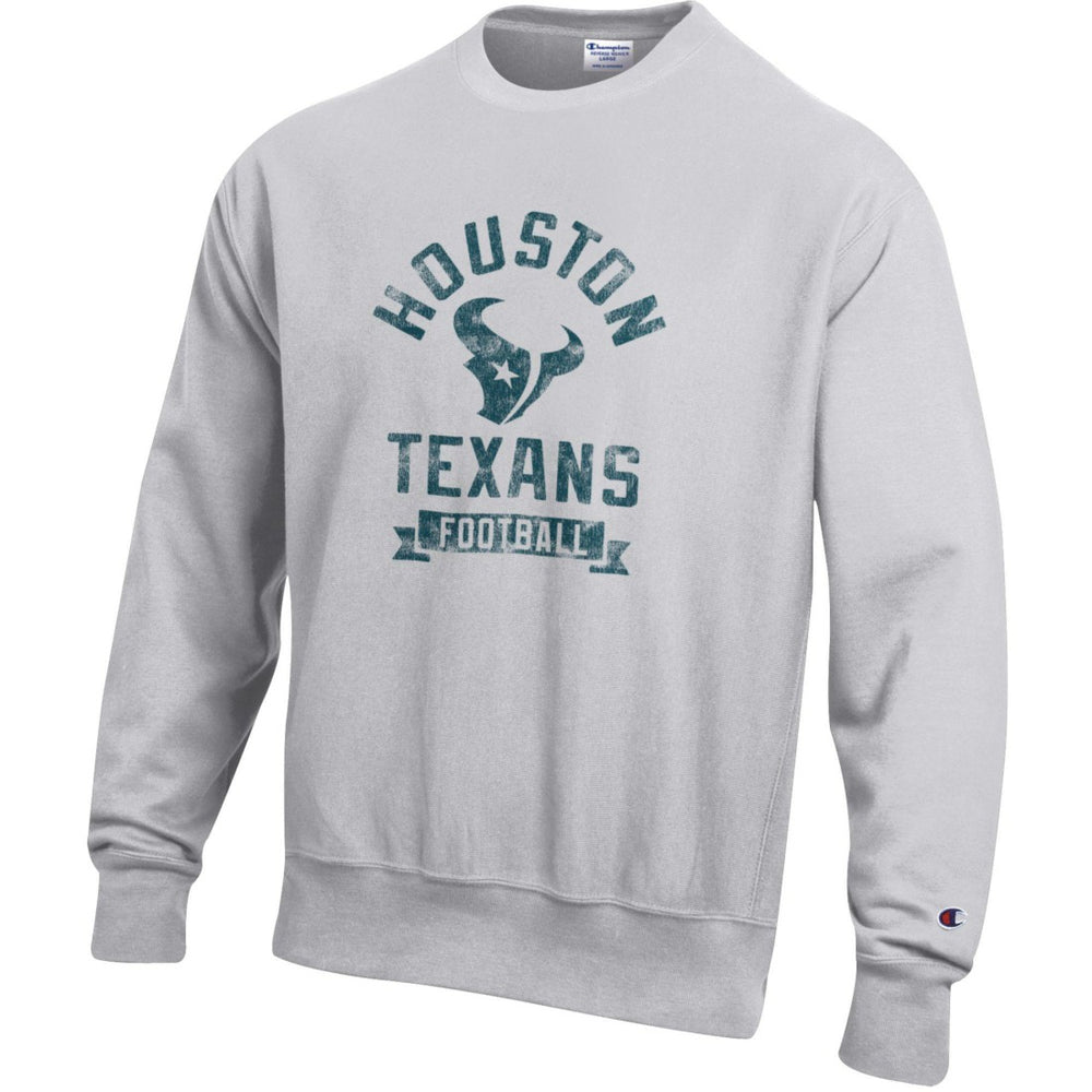 Houston Texans Champion Reverse Weave Fleece Pullover Sweatshirt