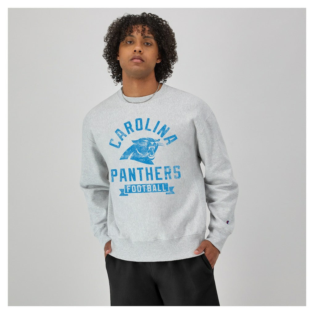 Carolina Panthers Champion Reverse Weave Fleece Pullover Sweatshirt