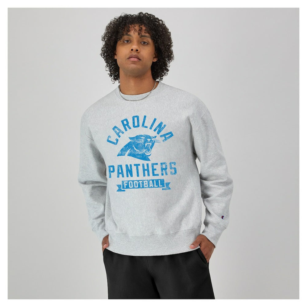 Carolina Panthers Champion Reverse Weave Fleece Pullover Sweatshirt