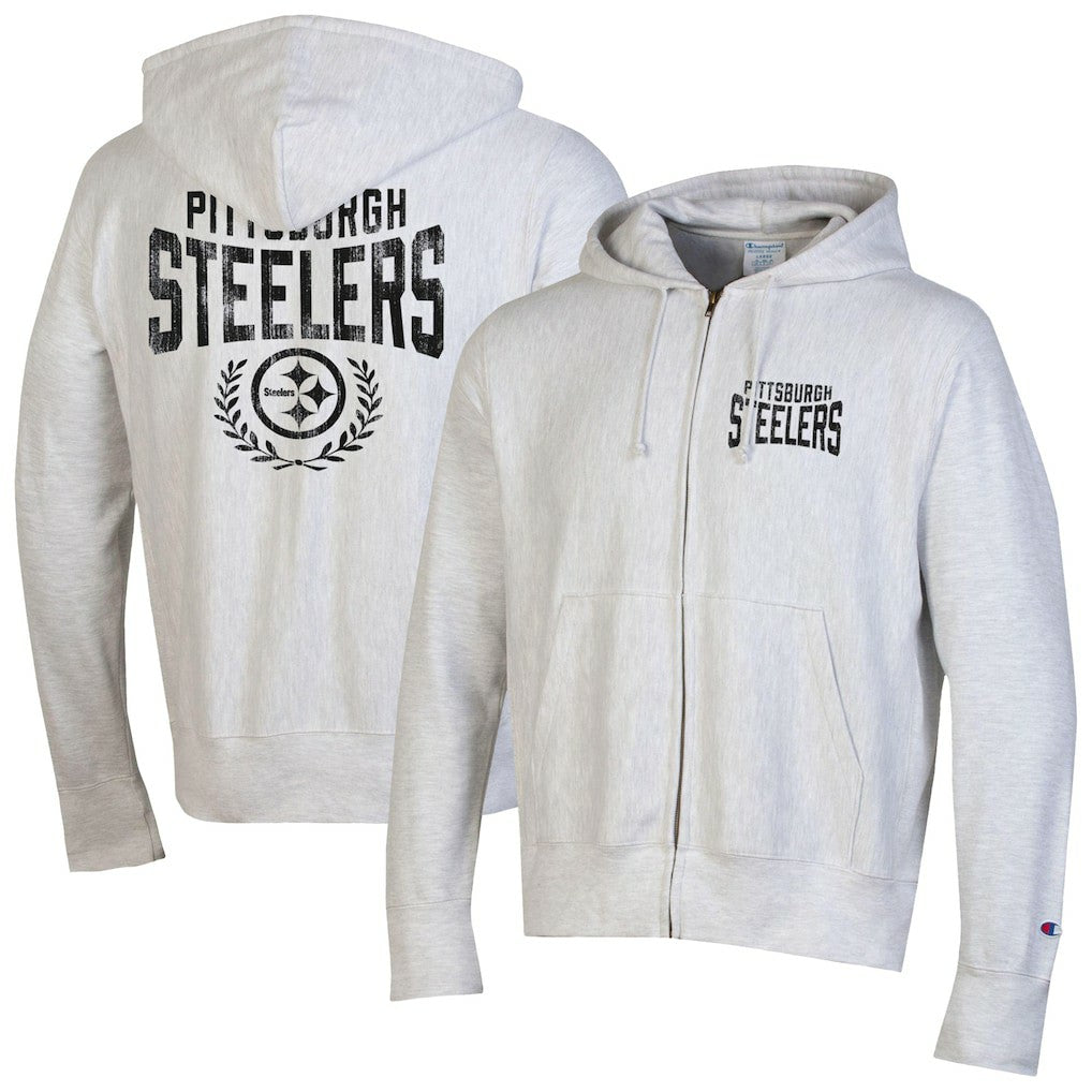 Pittsburgh Steelers Champion Reverse Weave Full-Zip Hoodie