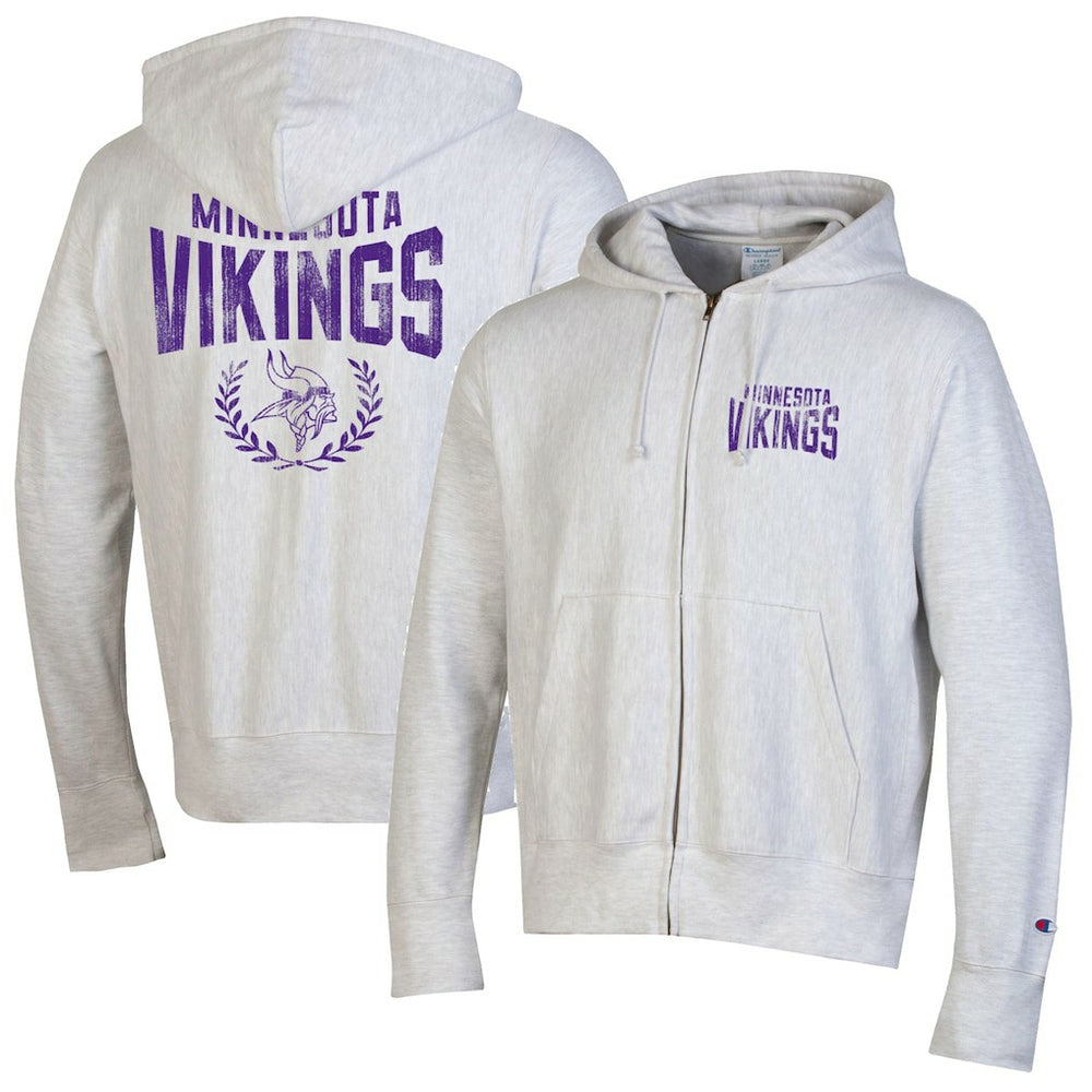 Minnesota Vikings Champion Reverse Weave Full-Zip Hoodie