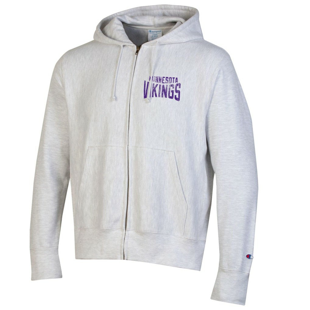 Minnesota Vikings Champion Reverse Weave Full-Zip Hoodie