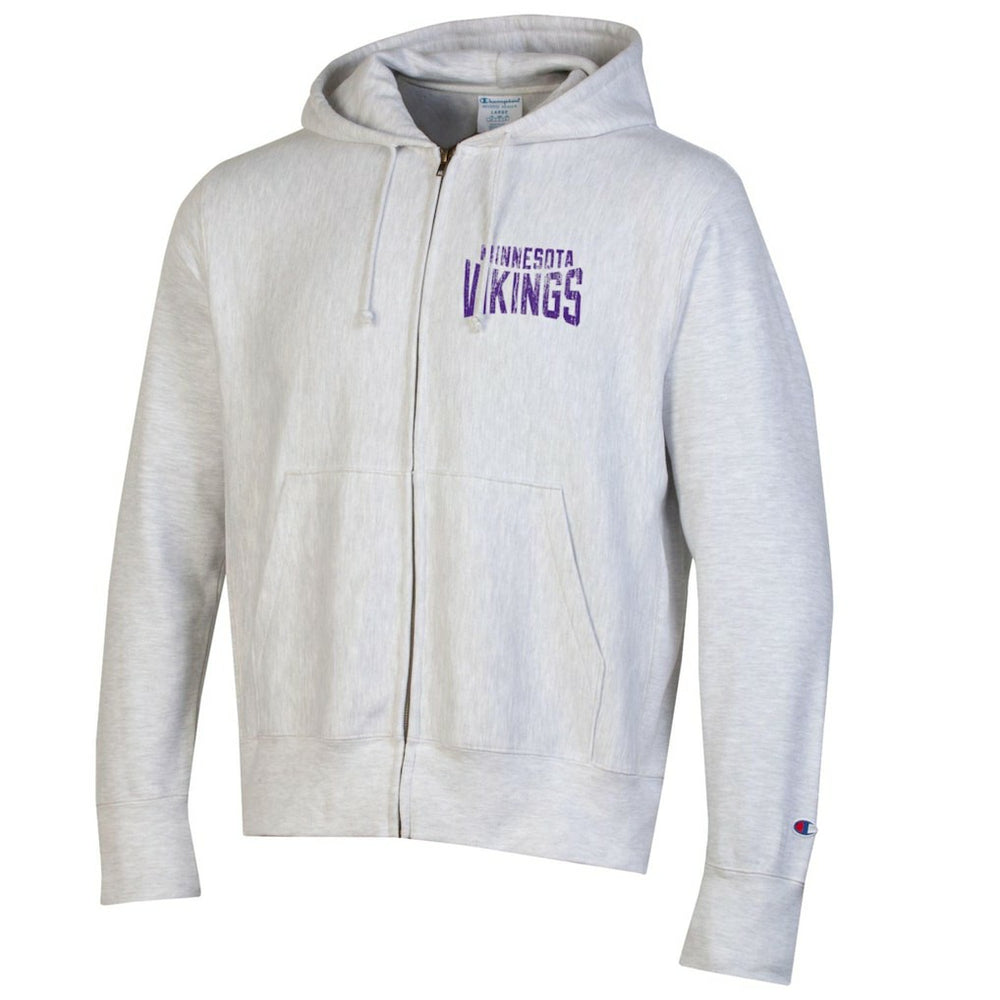 Minnesota Vikings Champion Reverse Weave Full-Zip Hoodie