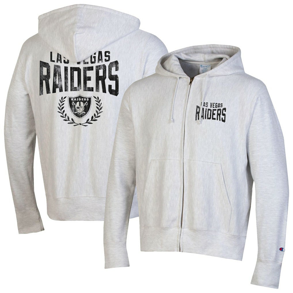 Las Vegas Raiders Champion Reverse Weave Full-Zip Hoodie