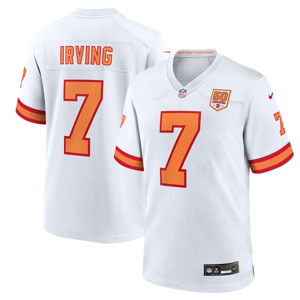 Tampa Bay Buccaneers Nike Bucky Irving '76  50th Season Game Jersey