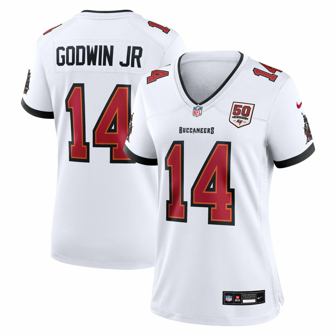 Tampa Bay Buccaneers Nike Chris Godwin Jr.  Women's 50th Season White Game Jersey