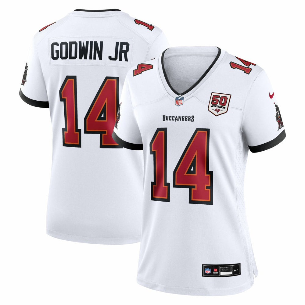 Tampa Bay Buccaneers Nike Chris Godwin Jr.  Women's 50th Season White Game Jersey