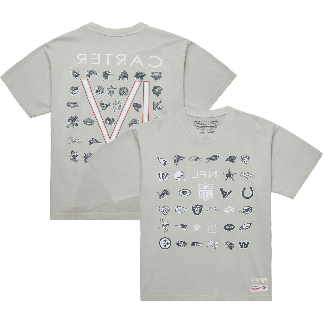 Arizona Cardinals Mitchell & Ness x NFL x Lil Wayne Carter VI T-Shirt