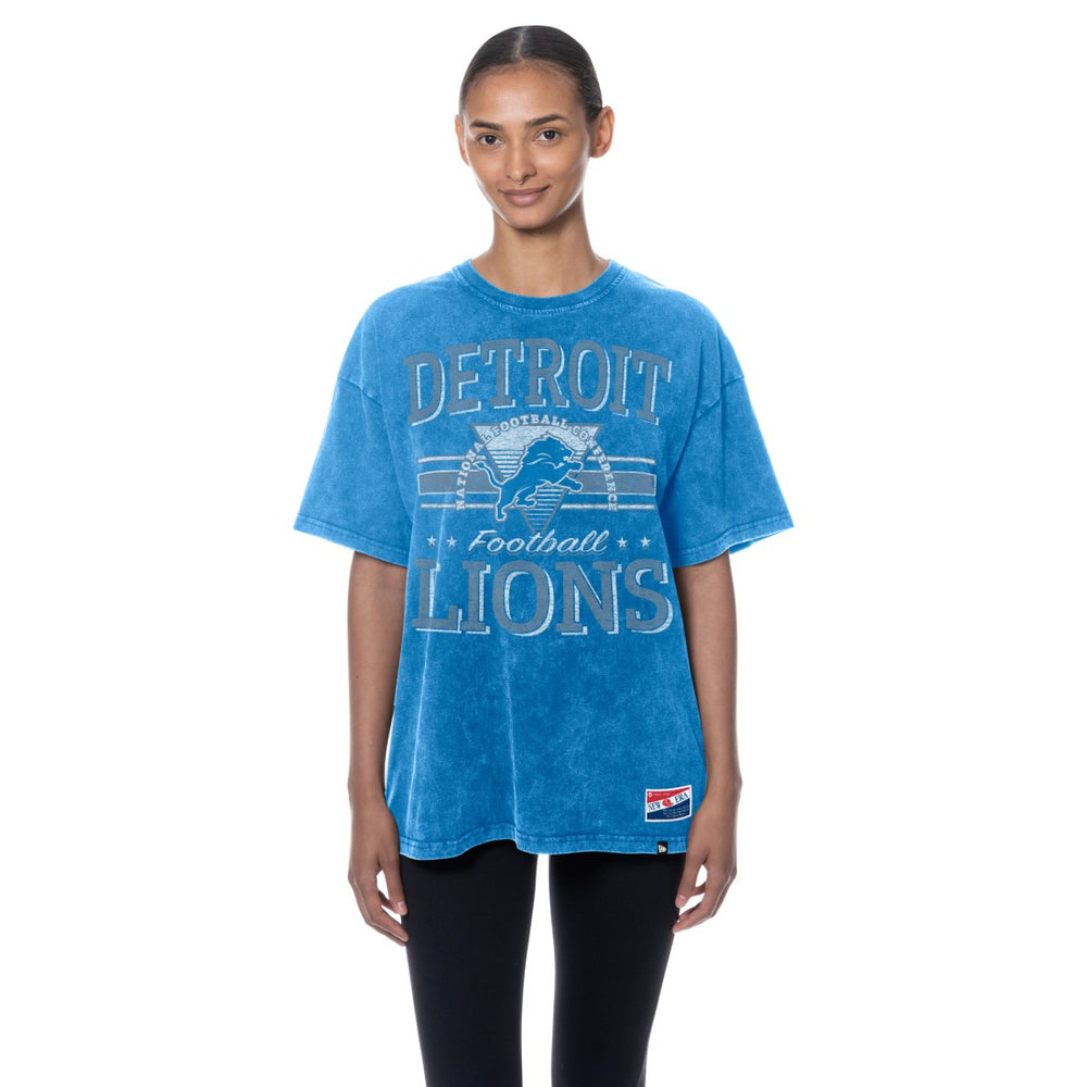 Detroit Lions New Era Women's Throwback Oversized T-Shirt