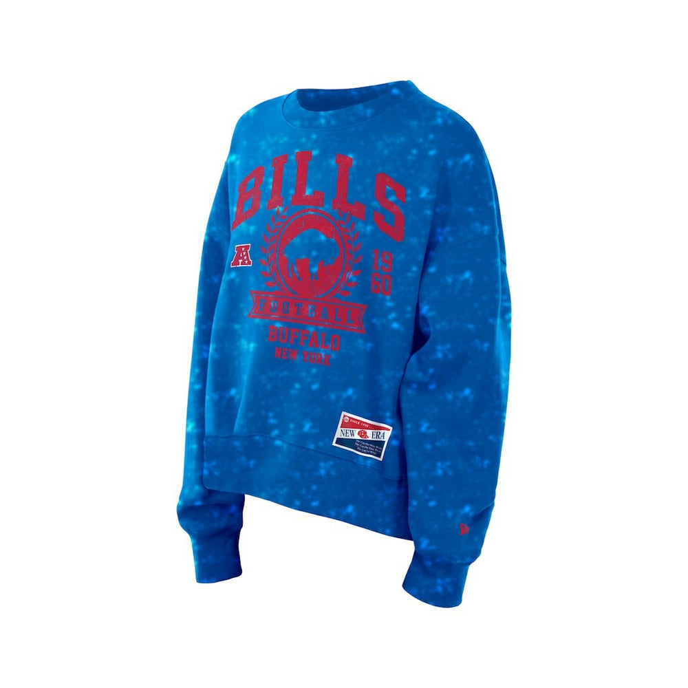 Buffalo Bills New Era Women's Throwback Oversized Boxy Sweatshirt
