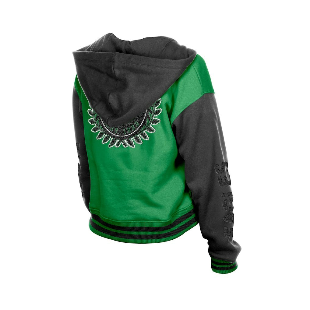 Philadelphia Eagles New Era Women's Throwback Full-Snap Hooded Jacket