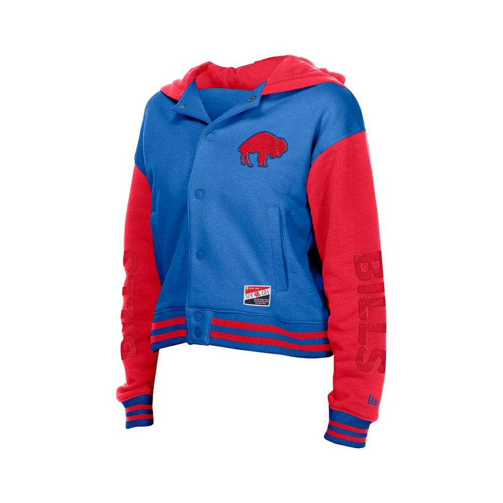 Buffalo Bills New Era Women's Throwback Full-Snap Hooded Jacket