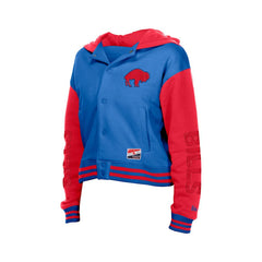 Buffalo Bills New Era Women's Throwback Full-Snap Hooded Jacket