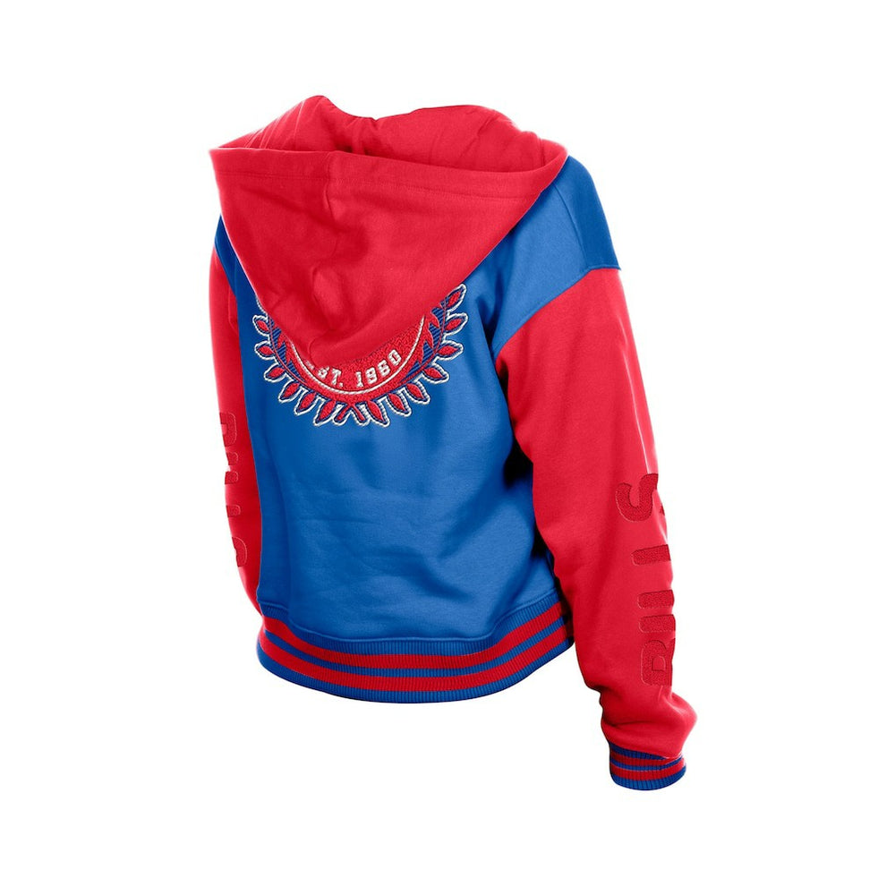 Buffalo Bills New Era Women's Throwback Full-Snap Hooded Jacket