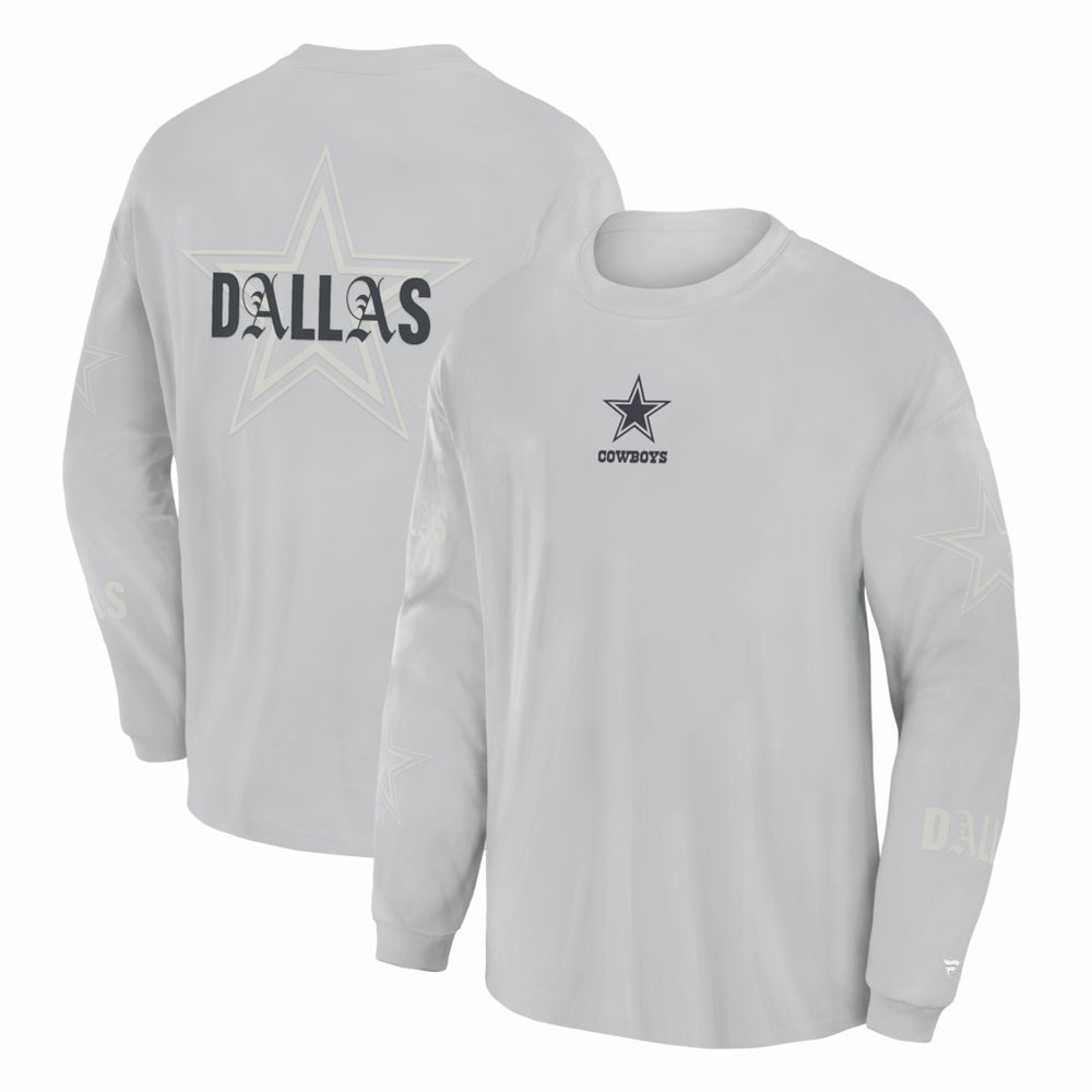 Dallas Cowboys Fanatics Oversized Type Play Long Sleeve T-Shirt
