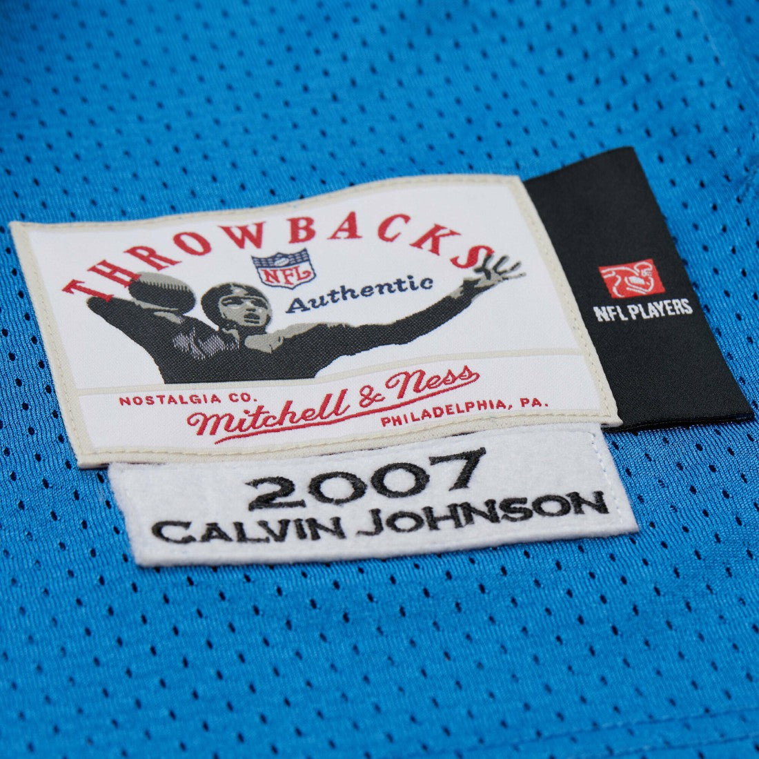 Detroit Lions Mitchell & Ness Calvin Johnson  2007 Authentic Throwback Retired Player Jersey