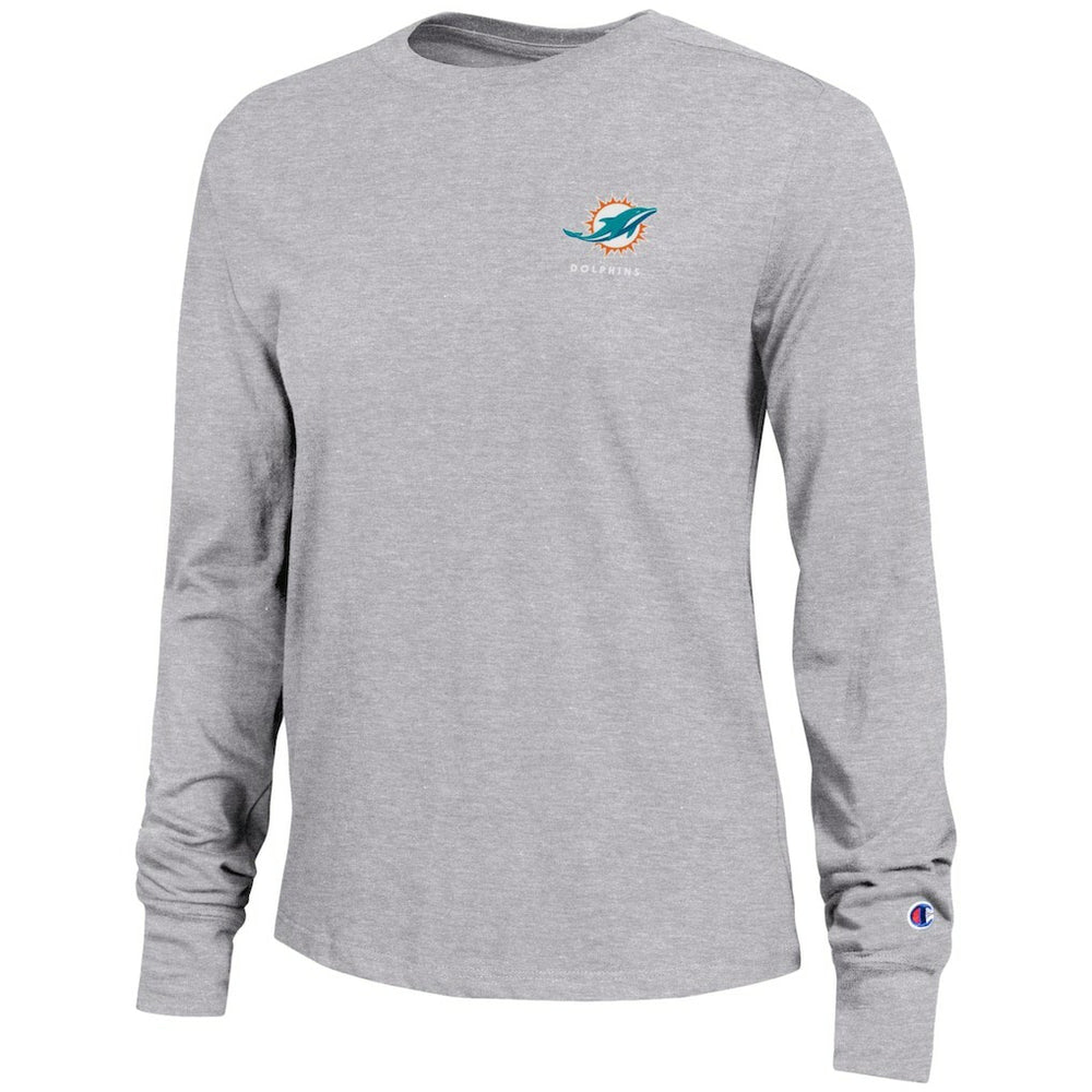 Miami Dolphins Champion Women's Core Long-Sleeve T-Shirt