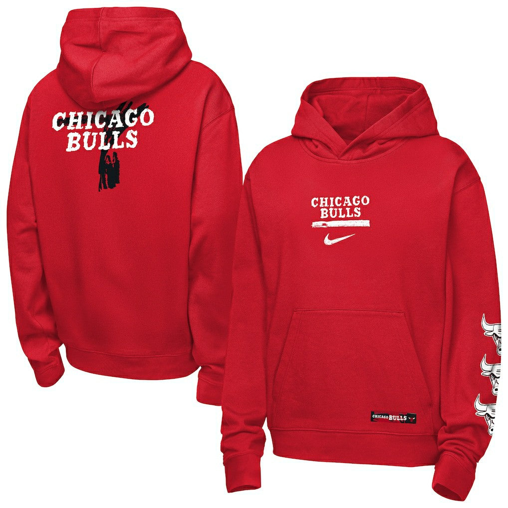 Chicago Bulls Youth Courtside Club Premiere Hoodie Discount